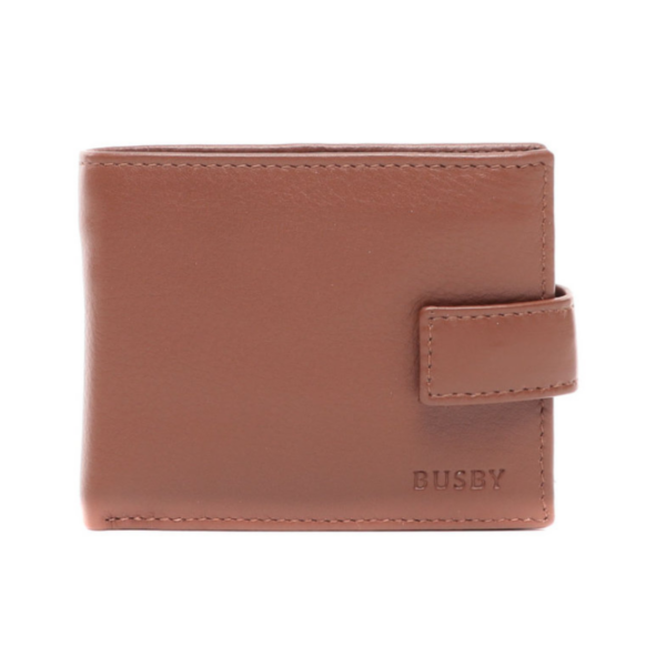 BUSBY THATCHER TAB BILLFOLD WALLET WITH COIN POCKET & BACK INSIDE ZIP