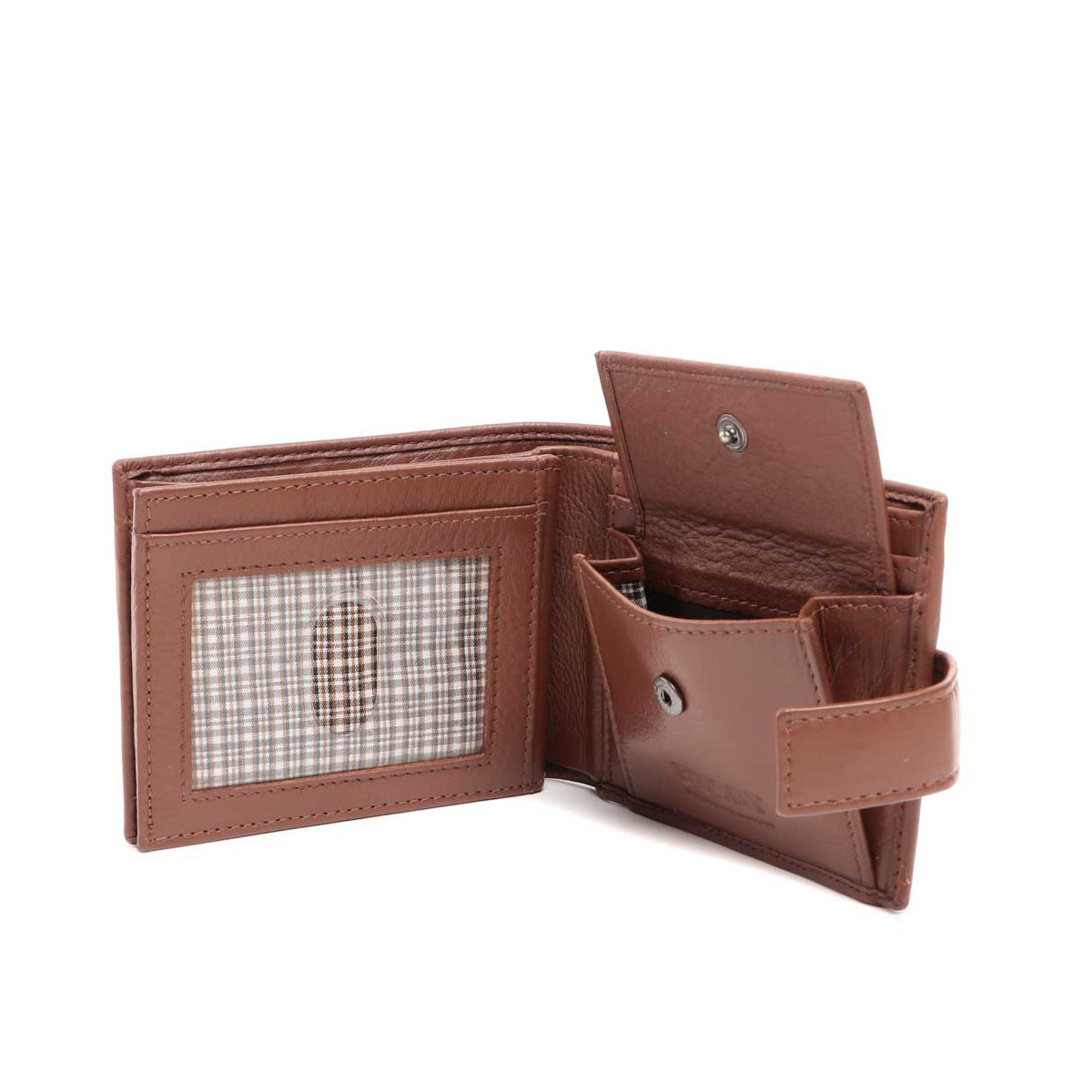 BUSBY THATCHER TAB BILLFOLD WALLET WITH COIN POCKET & BACK INSIDE ZIP - Image 3