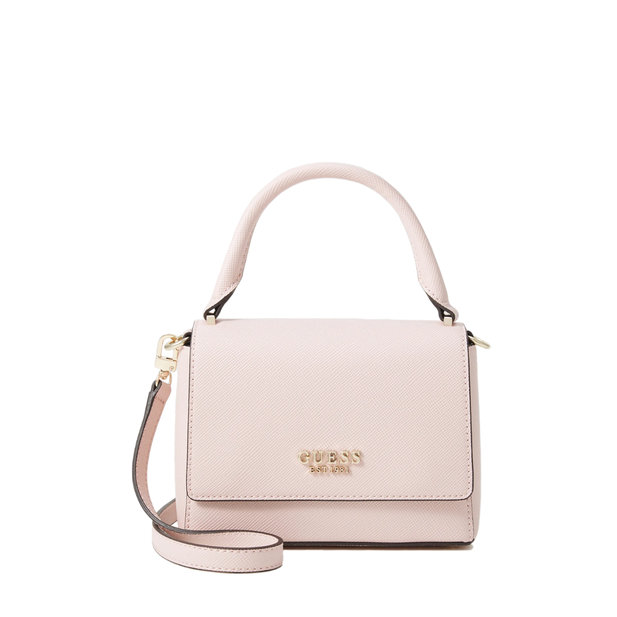 Guess Evie Top Handle Flap in Black